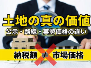 実家の「本当の価値」を知る！公示地価・路線価・実勢価格の違いとは？